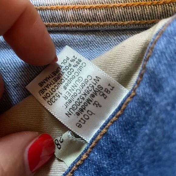 RAG & BONE | cut off denim shorts in gunner 28 - Picture 7 of 7